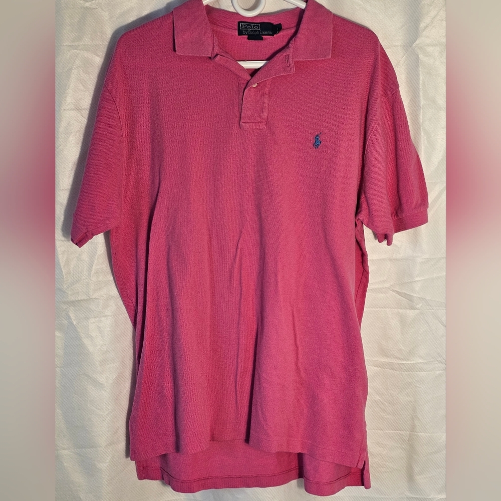 Polo by Ralph Lauren Men's Vibrant Pink Polo Shirt Men's Large